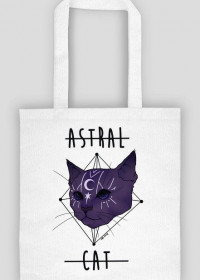 .astral cat. tote bag (white)