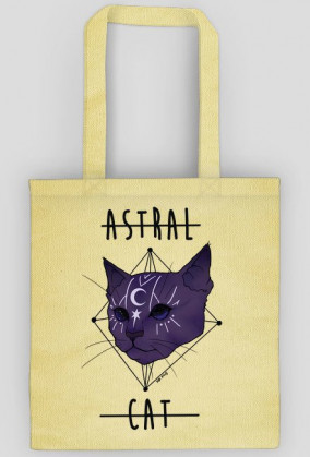 .astral cat. tote bag (white)