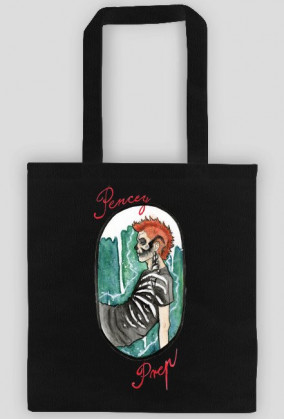 .pencey prep. tote bag (black/white)