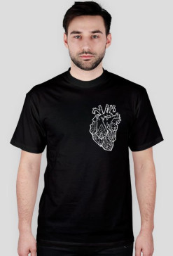 .crystal heart 2.0. tshirt (black)