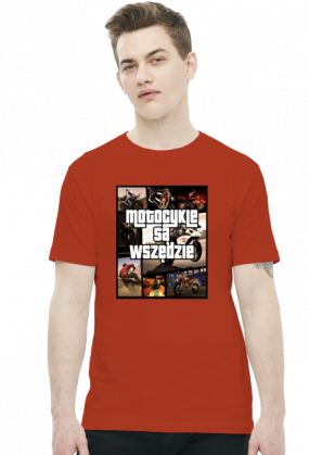 Motocykle są wszędzie GTA - męska koszulka motocyklowa