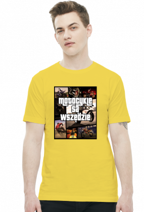 Motocykle są wszędzie GTA - męska koszulka motocyklowa