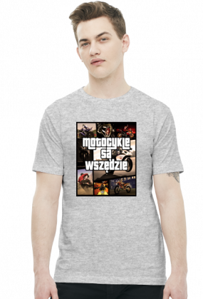 Motocykle są wszędzie GTA - męska koszulka motocyklowa