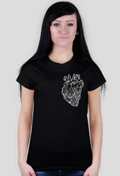 .crystal heart 2.0. tshirt (black)