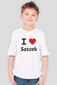 I Love Saszek (Dziecięca - Biała)