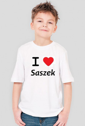 I Love Saszek (Dziecięca - Biała)