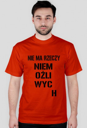 KOSZULKA NIE MA RZECZY NIEMOŻLIWYCH BLUE