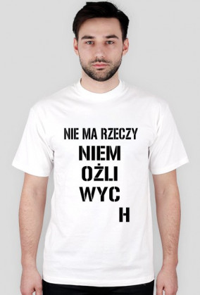 KOSZULKA NIE MA RZECZY NIEMOŻLIWYCH YELLOW
