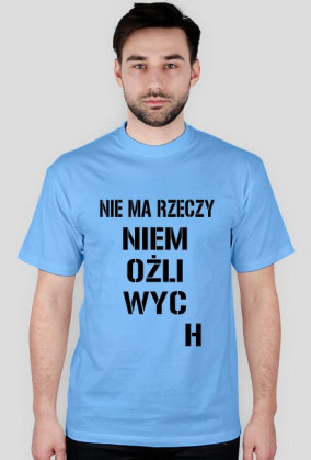 KOSZULKA NIE MA RZECZY NIEMOŻLIWYCH YELLOW