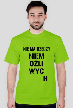 KOSZULKA NIE MA RZECZY NIEMOŻLIWYCH YELLOW