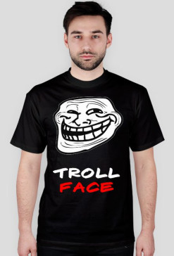 Koszula z TrollFace (Męska Black)