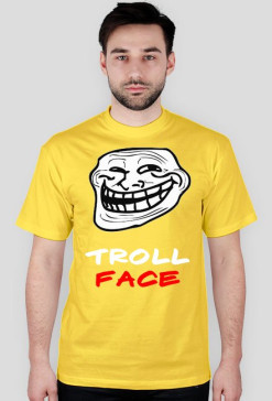 Koszula z TrollFace (Męska Yellow)