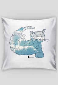 Poduszka - kotek w chmurki