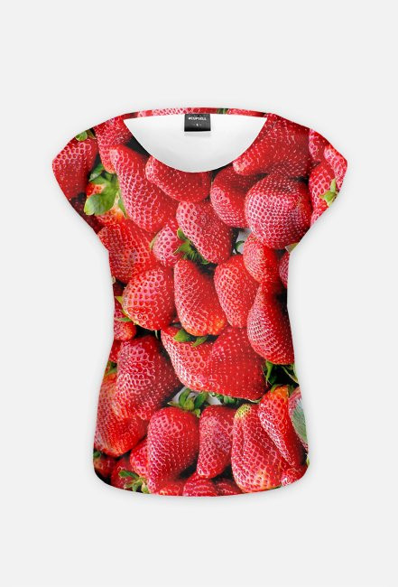 Koszulka damska truskawki fullprint
