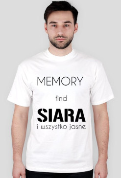 Memory FIND męska czarny napis