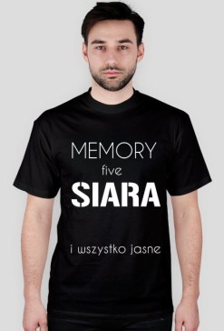 Memory FIVE Męska biały napis