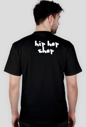 KOSZULKA "HIP-HOP TO KULTURA A RAP TO MUZYKA" [CZARNA}