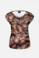 Koszulka ziarna kawy fullprint damska