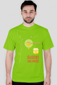 Słodki jak miód - t-shirt zielony - skosztuj.to