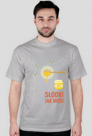 Słodki jak miód - t-shirt szary - skosztuj.to