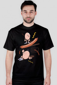 Time for breakfast - t-shirt czarny - skosztuj.to