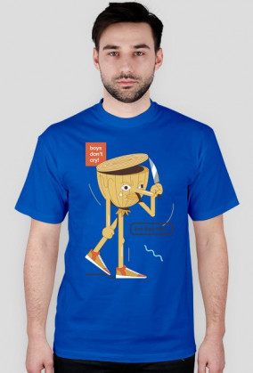 Boys don't cry - t-shirt granatowy - skosztuj.to