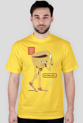 Boys don't cry - t-shirt granatowy - skosztuj.to