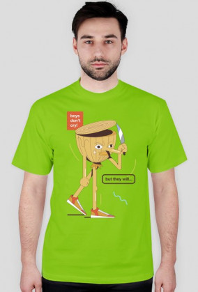 Boys don't cry - t-shirt granatowy - skosztuj.to