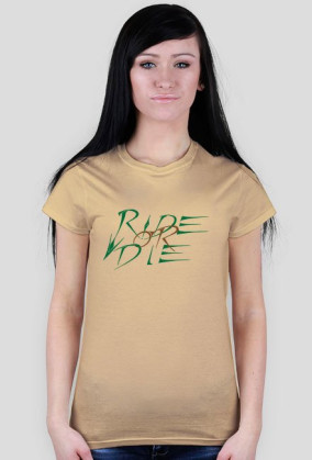 4Biegi prezentuje tshirt - Ride or Die [GREEN&BROWN]