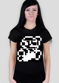 Mario pixel art black