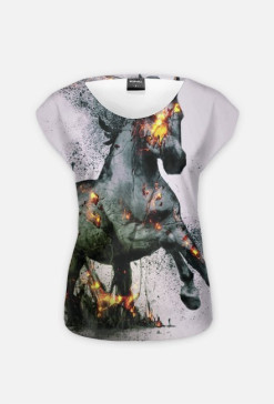 Horse on fire