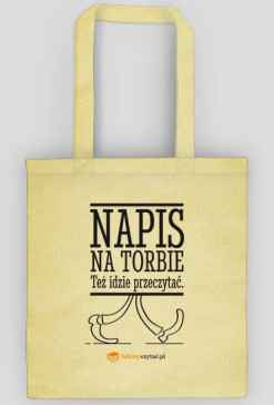 Torba Napis na torbie...