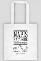 Torba Napis na torbie...