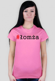 Koszulka damska różowa #łomża