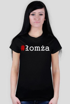 Koszulka damska czarna #łomża