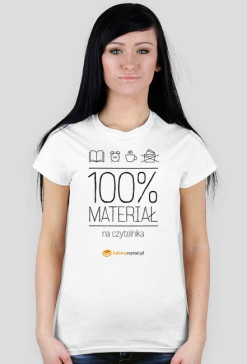 Koszulka damska 100% materiał na czytelnika
