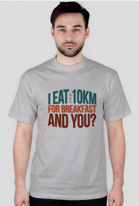 Bieganie - koszulka męska I run 10 km