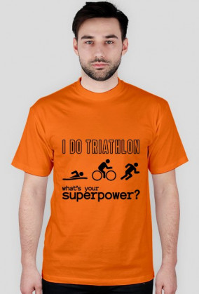 Koszulka męska I Do Triathlon - What's your superpower