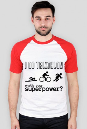 Koszulka męska I Do Triathlon - What's your superpower?
