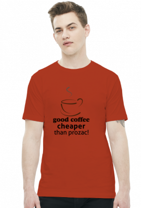 Koszulka męska Good Coffe cheaper than prozac