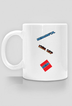 kubek reklamujący sklep