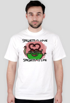 Koszulka Spaghetti is love męska