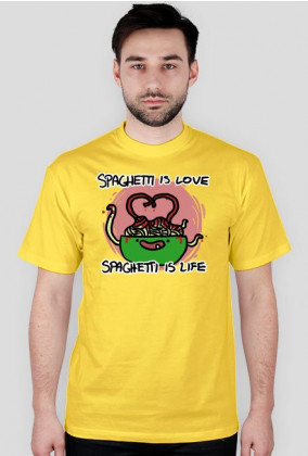Koszulka Spaghetti is love męska