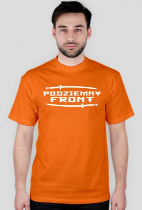 podziemny front white logo t-shirt 1