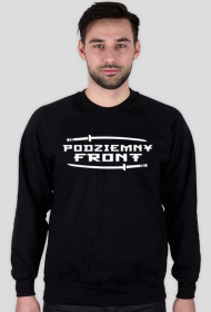 podziemny front white logo bluza 2