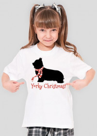 Dziewczęca świąteczna koszulka - York