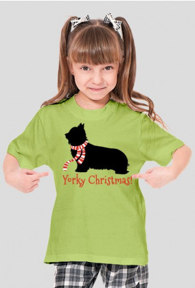 Dziewczęca świąteczna koszulka - York