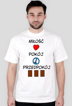 Miłość, Pokój, Przedpokój - M (biała)