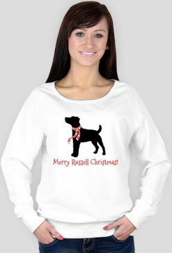 Damska świąteczna bluza - Russell Terrier