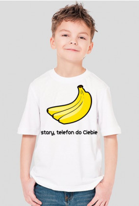 //Banan-telefon - chłopiec